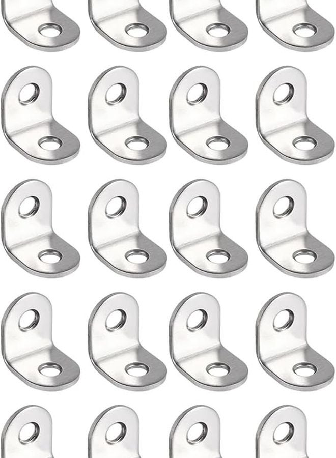 80 قطعة 20 مم × 90 درجة دعامة رف زاوية قوس للأثاث الخشبي - Image 3