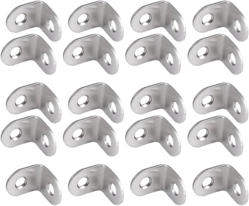 80 قطعة 20 مم × 90 درجة دعامة رف زاوية قوس للأثاث الخشبي - Image 1