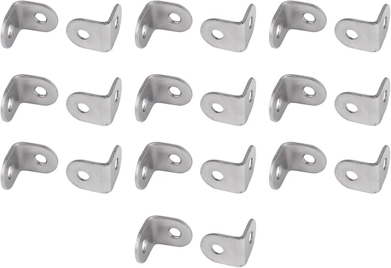 80 قطعة 20 مم × 90 درجة دعامة رف زاوية قوس للأثاث الخشبي - Image 4