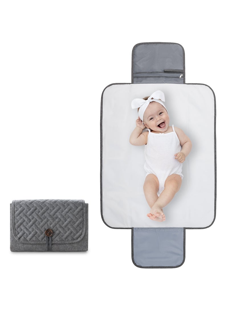 RedMapleTEK Foldable Diaper Bag for Going Out, Portable Baby Changing Pad - Image 1