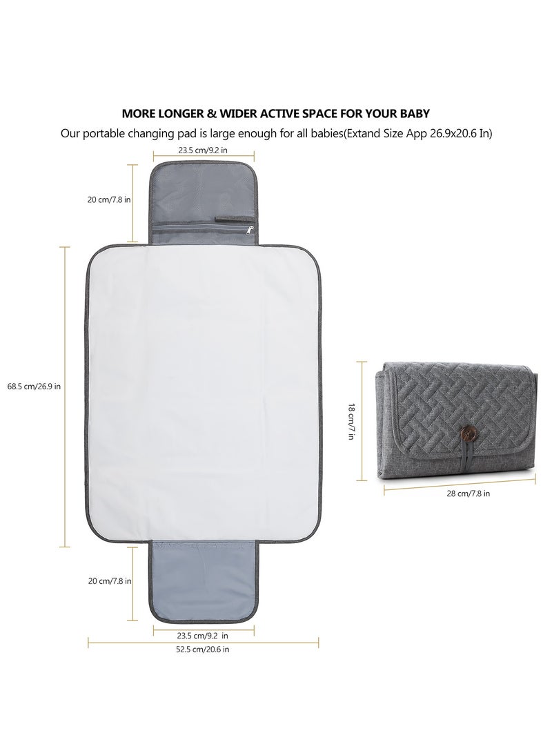 RedMapleTEK Foldable Diaper Bag for Going Out, Portable Baby Changing Pad - Image 4