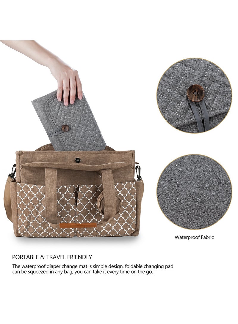 RedMapleTEK Foldable Diaper Bag for Going Out, Portable Baby Changing Pad - Image 5