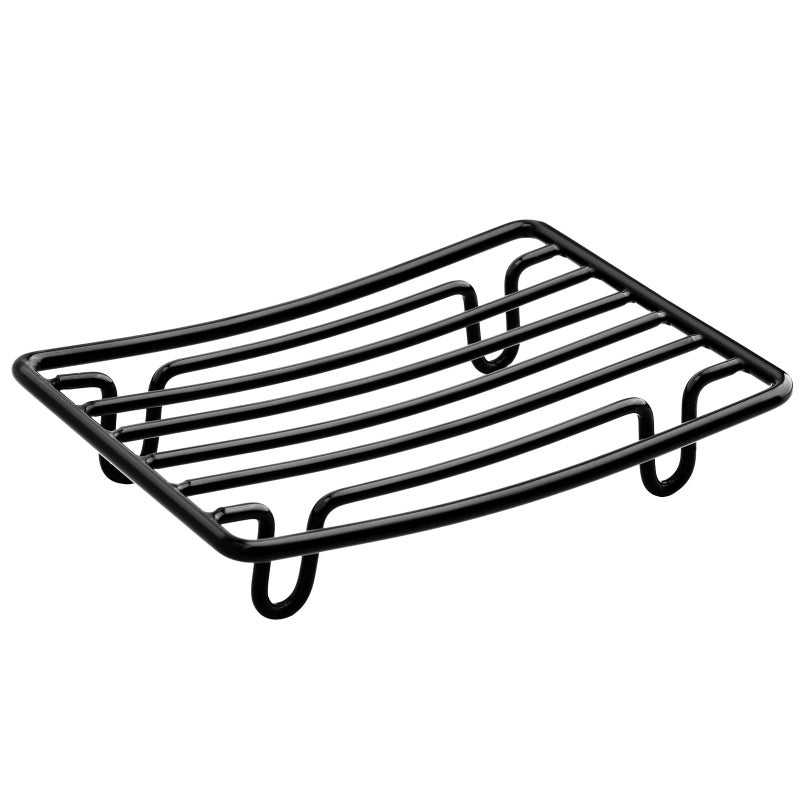 GUUKAR Bar Soap Dish Holder for Shower Bathroom Stainless Steel Rust Proof Self Draining Black1 Pack