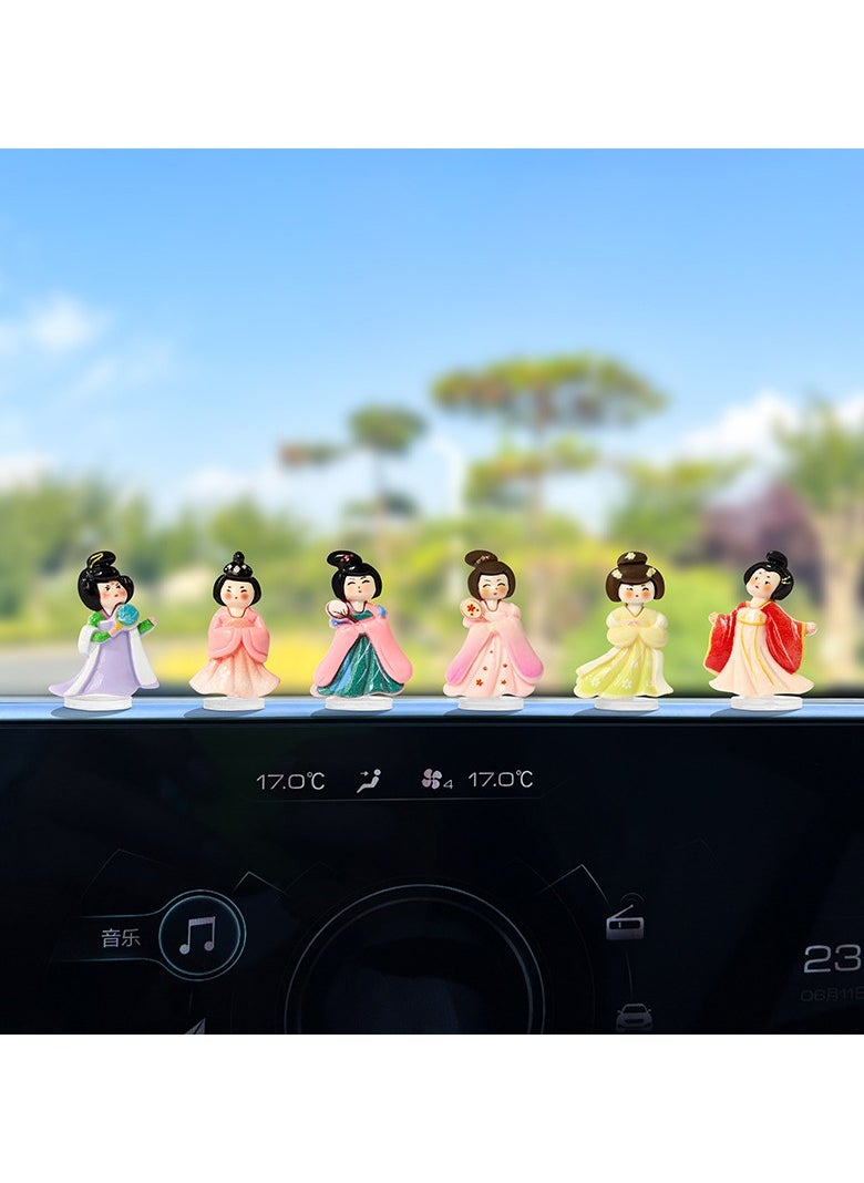 KUYING Cute Chinese Style Hanfu Girl Car Decoration Interior Accessories 