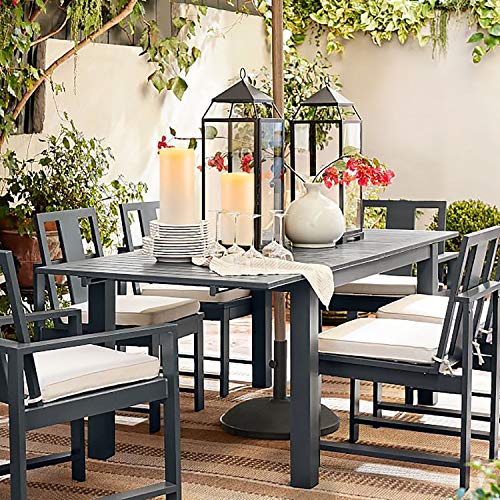Homemory 6" x 4" Large Waterproof Outdoor Flameless Candles with Remote Control and Timer, Battery Operated Flickering LED Pillar Candles for Indoor Outdoor Lanterns, Porch, Long Lasting, Set of 2 - Image 4