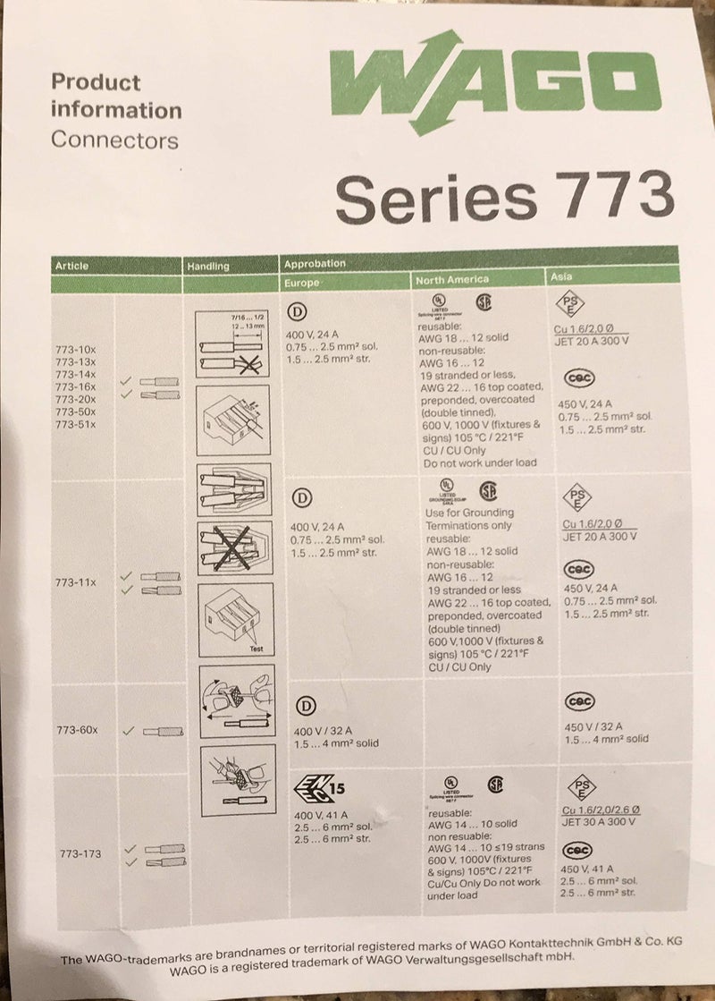 Wago 773-104 4-Pin Push Wire Connectors for Junction Boxes - 500 PK - Image 3