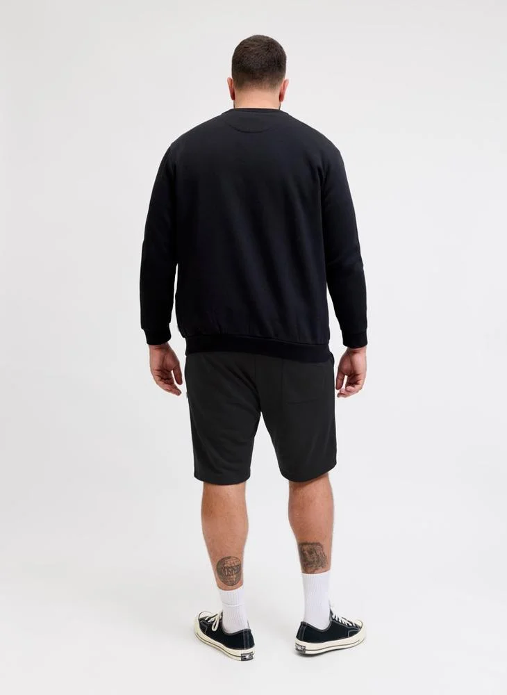 JACK & JONES Plus Size Drawstring Sweat Shorts