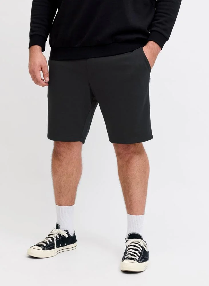 Plus Size Drawstring Sweat Shorts