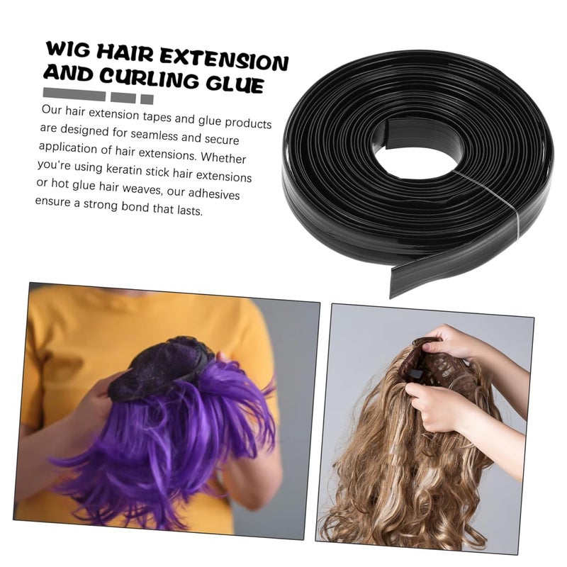 Hot Glue Hair Extensions Adhesive Bonding for Natural Integration Hair Extension Tools for Salon Styling Black Color - Image 3