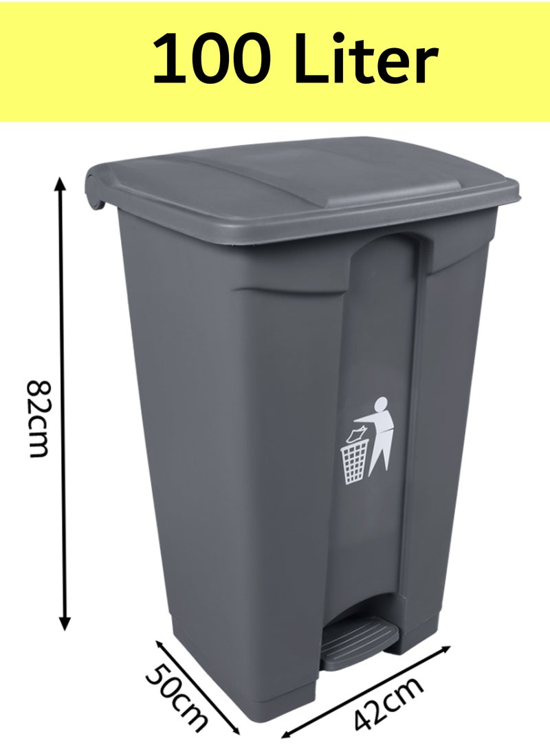 Concept home - Garbage Bin 20L | 30L | 50L | 70L | 100L Grey - Image 1
