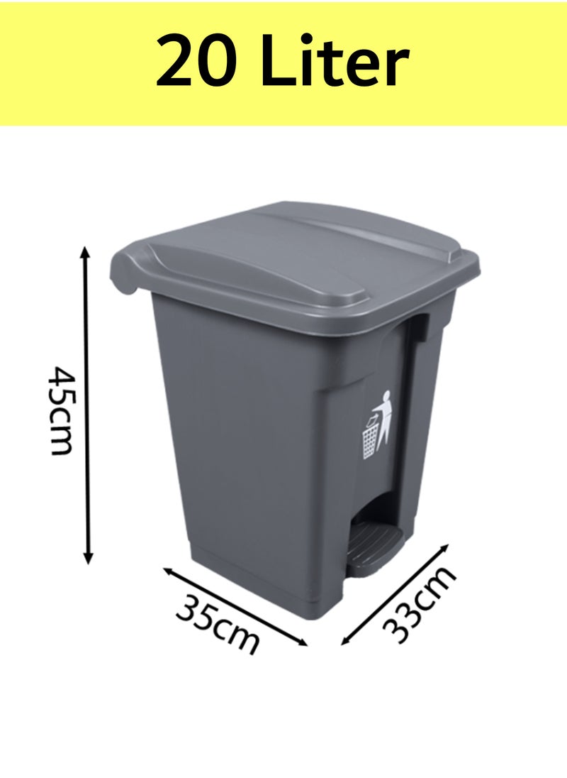 Concept home - Garbage Bin 20L | 30L | 50L | 70L | 100L Grey - Image 1