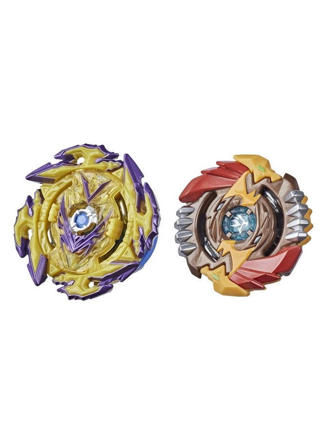 Bey Blade Beyblade Burst Surge Speedstorm Spear Valtryek V6 and Regulus R6 Spinning Top Dual Pack - 2 Battling Game Top Toy for Kids Ages 8 and Up - Image 1