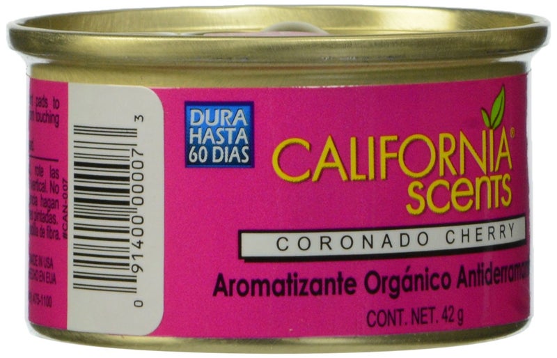 California Scents معطرات هواء عضوية مضادة للتسرب من كاليفورنيا، كرز كورونادو، علبة 1.5 أونصة - Image 3