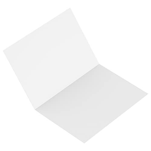 Reskid 100-Pack Of Heavyweight White Blank Cards - 6x8 Scored To 4x6 Greeting Cards - 110lb Blank Cards - Printable Note Cards (4x6, inches) - Image 2