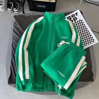 Spring and Autumn Sweat Couples suit Feeling Fag Handsome Mens Clothing Set Matching Fashionable Handsome Leisure Sports Trendy Mens Wear Green (suit) - pzsku/ZC3EDEE753A4840FA08B4Z/45/_/1742328839/7a30c5de-6030-4cad-95f9-156852c32231