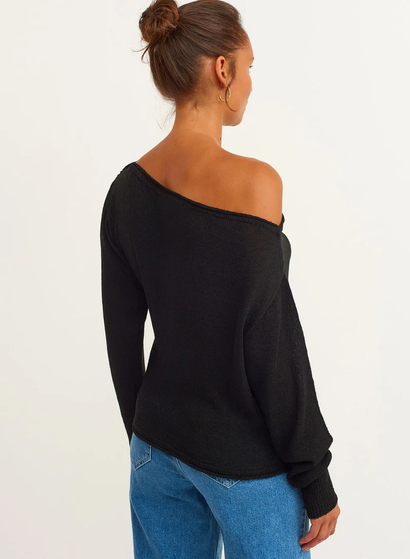 OXXO Cut Out Detail Knitted Sweater