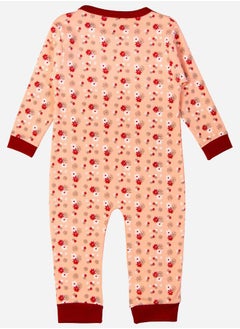 Babies Basic Printed Cotton Long Sleeve Sleepsuit  - Image 2