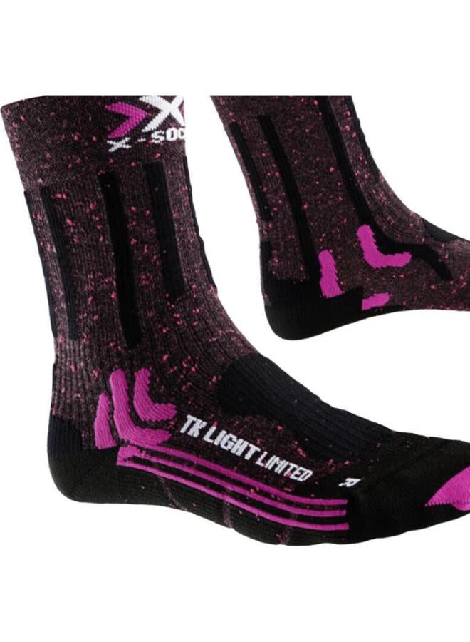 Xbionic Comfortable Breathable Running Hiking Women'S Lightweight Socks, P059 Pink/Black, Size 37-38 - Image 3