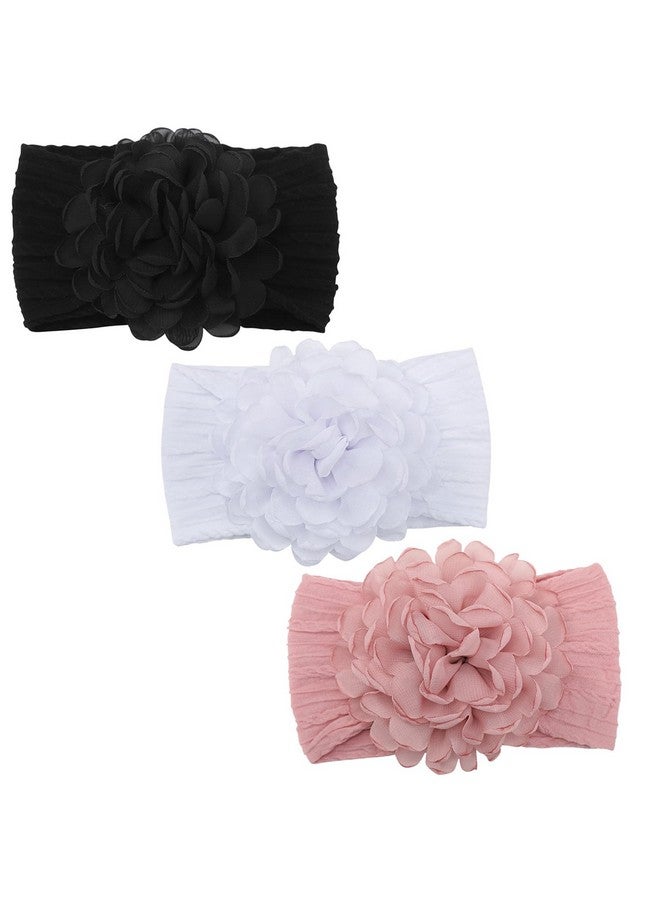 KIDOCHEESE Flower Baby Girls Headbands Elastic Nylon Headbands Super Stretchy Hairbands Hair Accessories for Newborn Infant Toddler Kids - Image 1