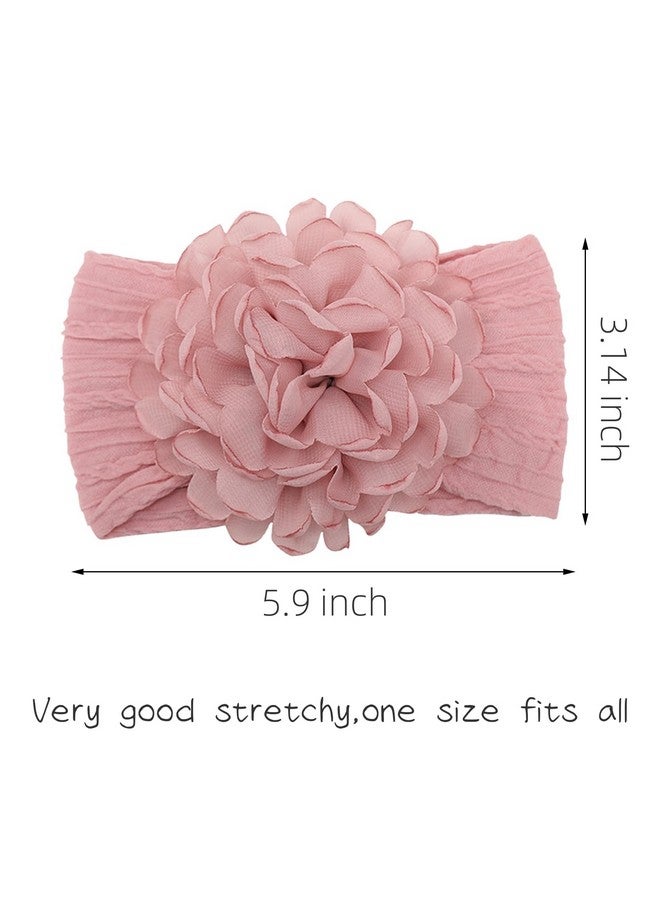 KIDOCHEESE Flower Baby Girls Headbands Elastic Nylon Headbands Super Stretchy Hairbands Hair Accessories for Newborn Infant Toddler Kids - Image 2