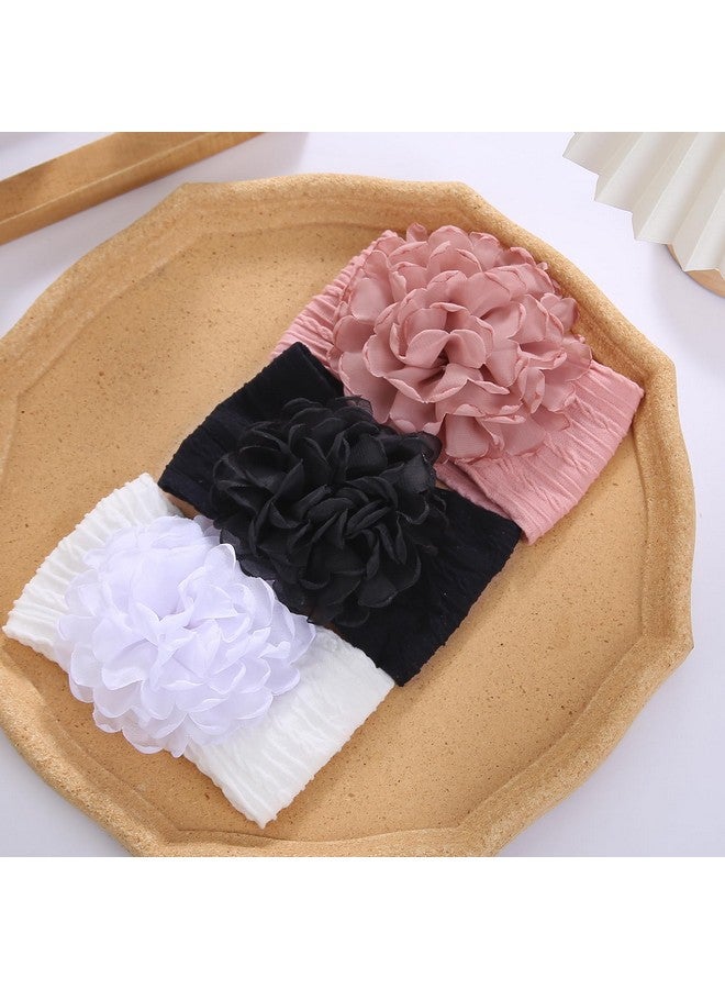 KIDOCHEESE Flower Baby Girls Headbands Elastic Nylon Headbands Super Stretchy Hairbands Hair Accessories for Newborn Infant Toddler Kids - Image 5