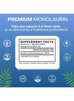 Natural Cure Labs Premium Monolaurin – 600mg, 100 Capsules  - Image 5