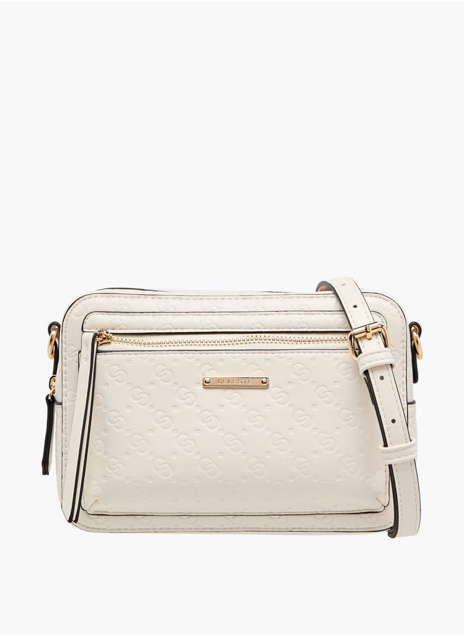 Celeste Women Monogram Embossed Crossbody Bag with Detachable Strap  - Image 1