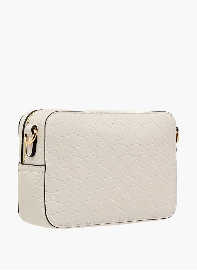 Celeste Women Monogram Embossed Crossbody Bag with Detachable Strap  - Image 3