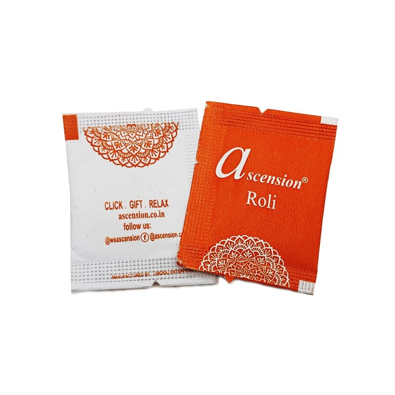 ascension Couple rakhi set Bhaiya bhabhi Rakhi Raksha Bandhan Gift Band Moli Peacock Designer Rakhi for Bhaiya bhabhi Brother Sister in law Roli Tilak With Best Brother Fridge magnet - Image 3