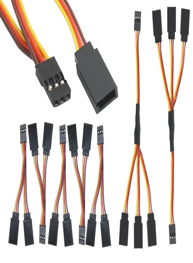 Cermant Servo Y Harness Leads Splitter Cable，JR/Futaba Style Servo Splitter Cable（5PCS 1to2 and 2PCS 1to3） - Image 1