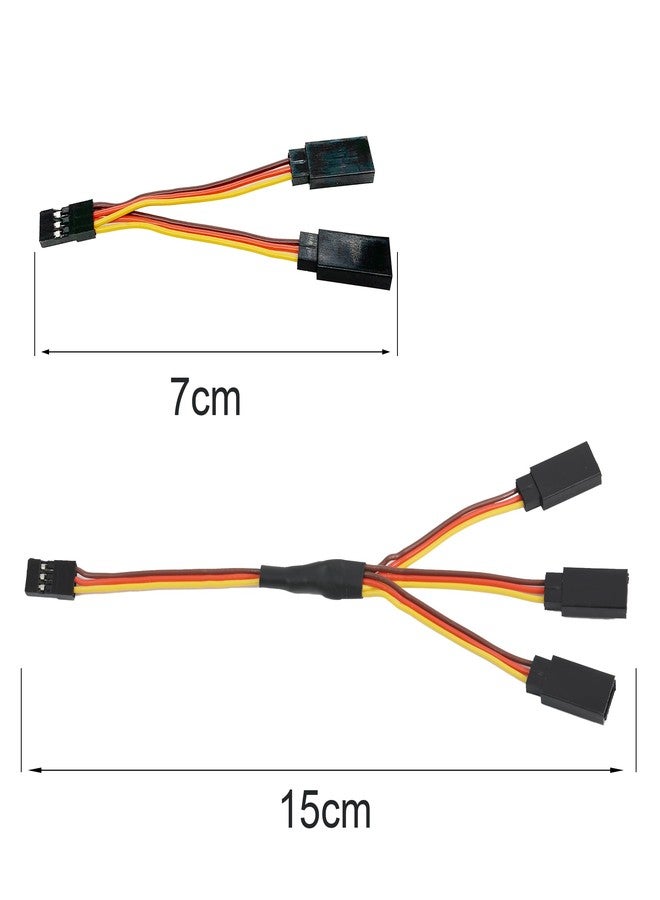 Cermant Servo Y Harness Leads Splitter Cable，JR/Futaba Style Servo Splitter Cable（5PCS 1to2 and 2PCS 1to3） - Image 3