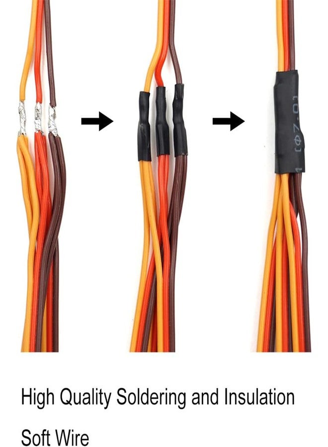 Cermant Servo Y Harness Leads Splitter Cable，JR/Futaba Style Servo Splitter Cable（5PCS 1to2 and 2PCS 1to3） - Image 5