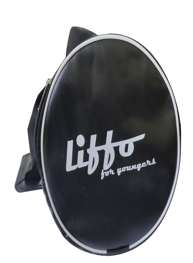 Liffo Leather Gym Bag Duffel Bag Shoulder Bag for Men and Women Youth (Black) - Image 5
