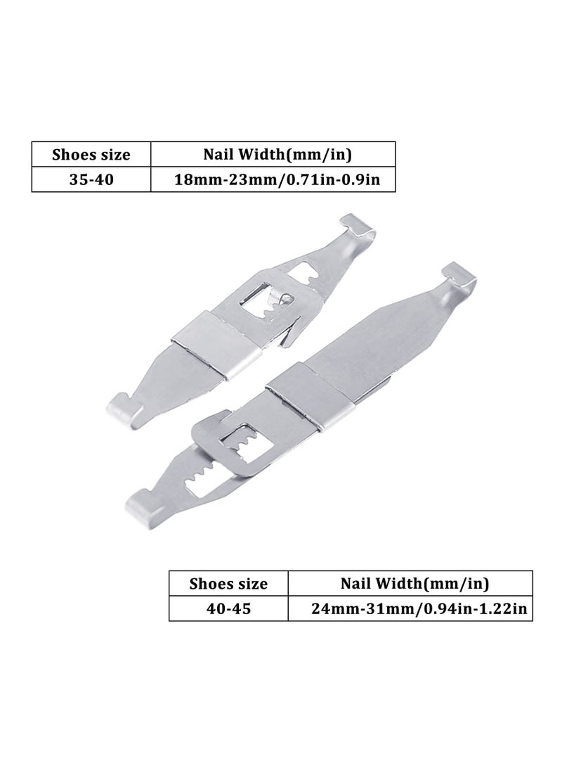 Excefore - Ingrown Straightening Clips Toenail Pedicure Tool Curved Brace Toenails Thick Paronychia Correction Tool, Ingrowing Nail Treatment Kit, 2 Sizes 4 Pcs - Image 1
