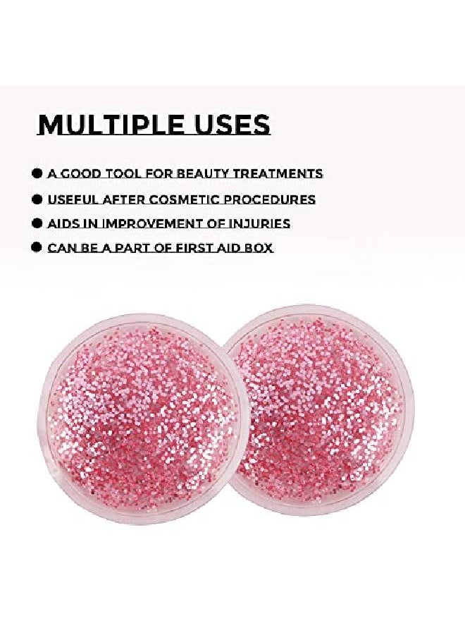 Zureni Cooling Gel Eye Pad Mask for Dark Circles Wrinkles Fine Lines Reusable Undereye Ice Pack Bag for Swelling Puffiness Tired Eyes & Moisturizing Ideal for Women & Men (2 Pcs)  - Image 4