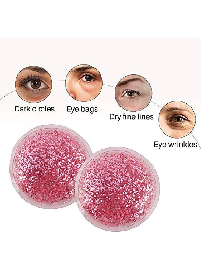 Zureni Cooling Gel Eye Pad Mask for Dark Circles Wrinkles Fine Lines Reusable Undereye Ice Pack Bag for Swelling Puffiness Tired Eyes & Moisturizing Ideal for Women & Men (2 Pcs)  - Image 5