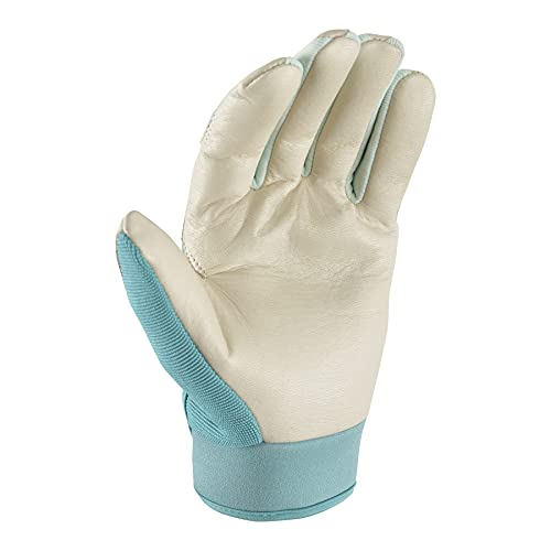 Wells Lamont Women's Hybrid Work/Gardening Gloves | Water-Resistant HydraHyde Leather | Large (3204L) - Image 2