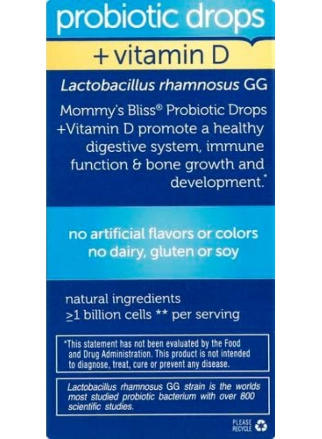 Mommy's Bliss Baby'S Natural, Flavor Less Probiotic Drops + Vitamin D - Image 3
