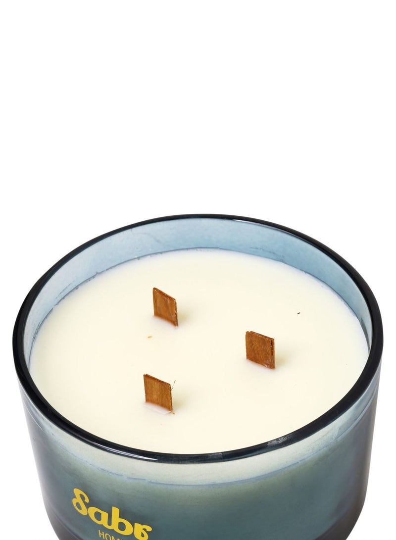 Sabr Wahah Wood Wick Candle, Bergamot & Patchouli, 520g  - Image 4