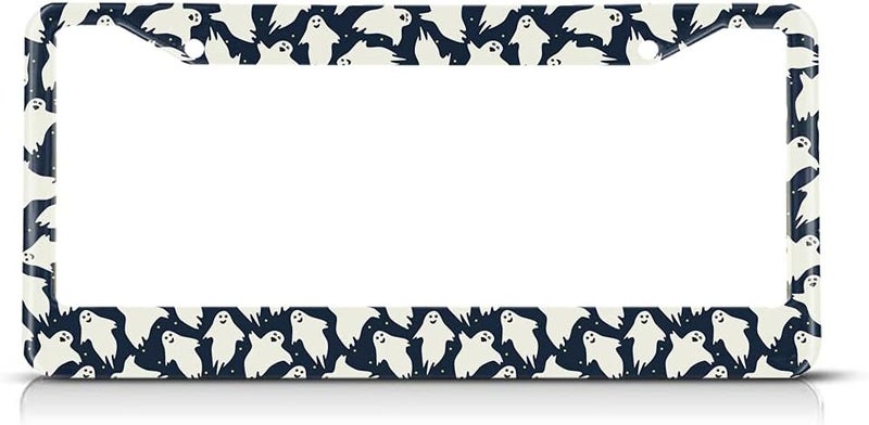Beabes Halloween Ghost License Plate Frame - Image 1