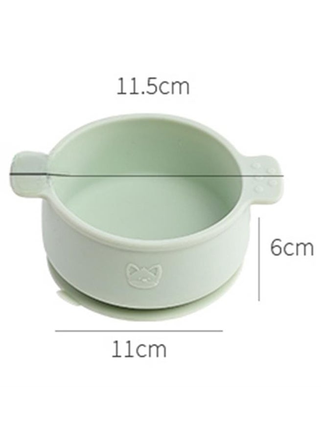 Orange double ear little fox children's silicone complementary food bowl - Image 4