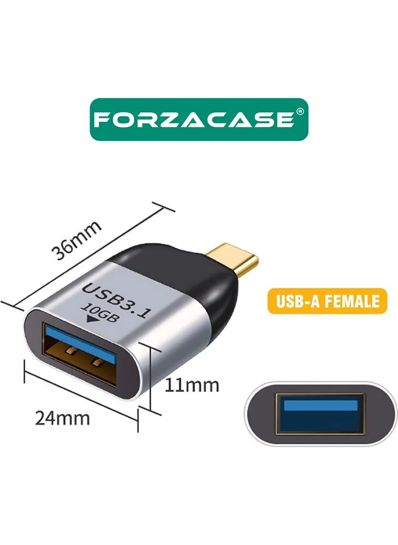 Forzacase Type C To Otg Adapter USB 3.0 10 Gbps Data Transfer Adapter - FC462