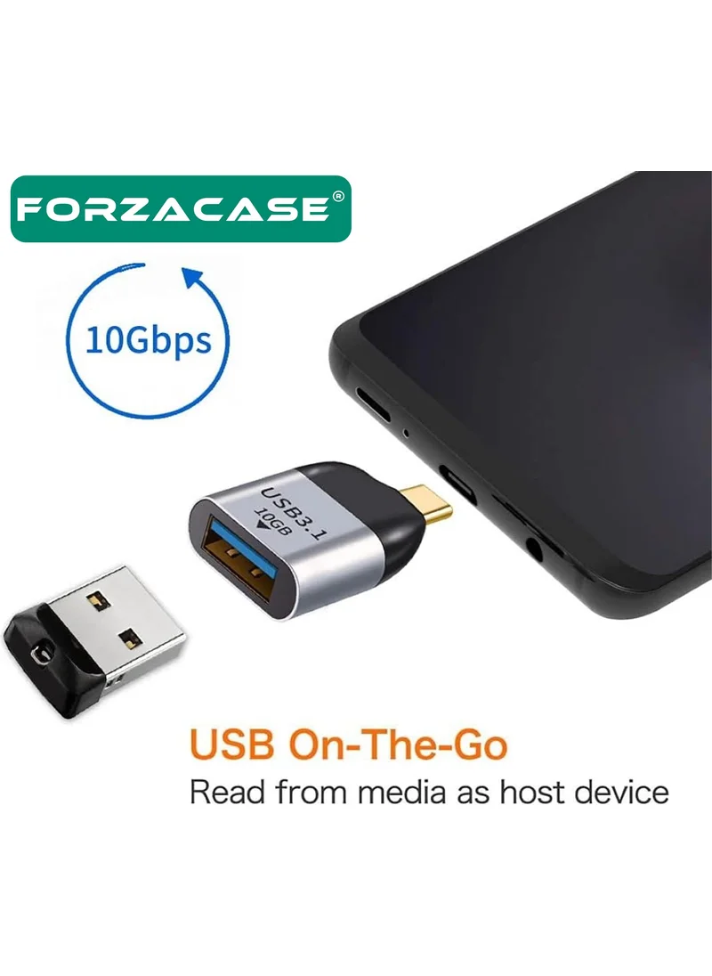 Forzacase Type C To Otg Adapter USB 3.0 10 Gbps Data Transfer Adapter - FC462