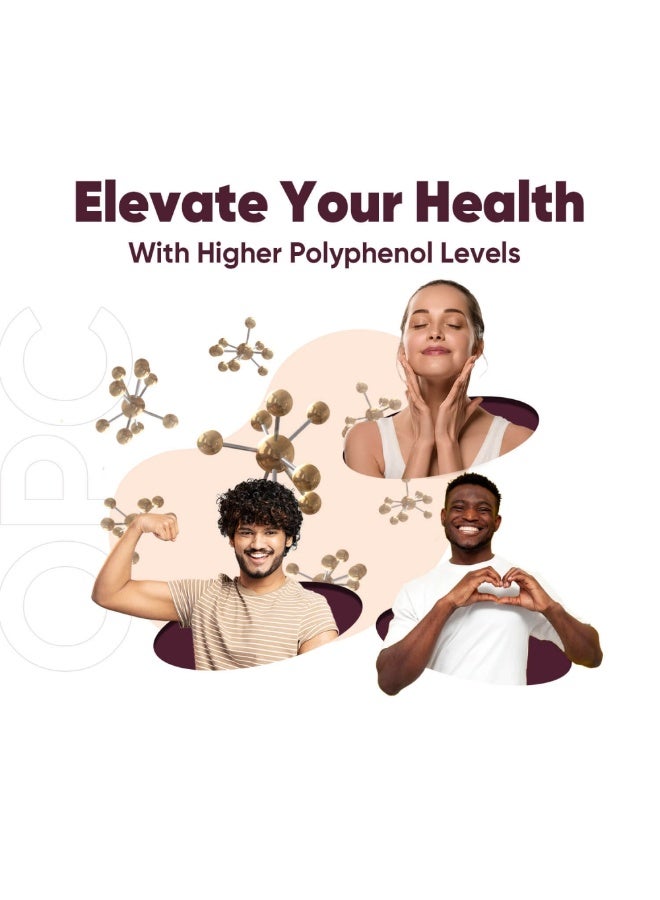 OPC (مستخلص بذور العنب الفرنسي) – يدعم صحة ووظيفة الخلايا الطبيعية، 240 كبسولة، صنع في المملكة المتحدة - Image 3