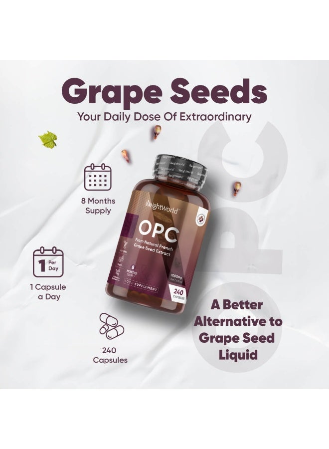 OPC (مستخلص بذور العنب الفرنسي) – يدعم صحة ووظيفة الخلايا الطبيعية، 240 كبسولة، صنع في المملكة المتحدة - Image 5
