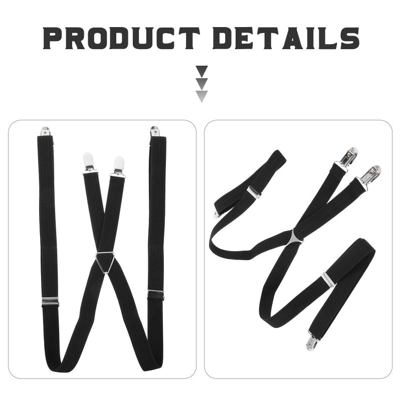 2pcs Mens Suspender Elastic Mens Suit Suspender Women Suspender Adjustable Pant Suspender - Image 5