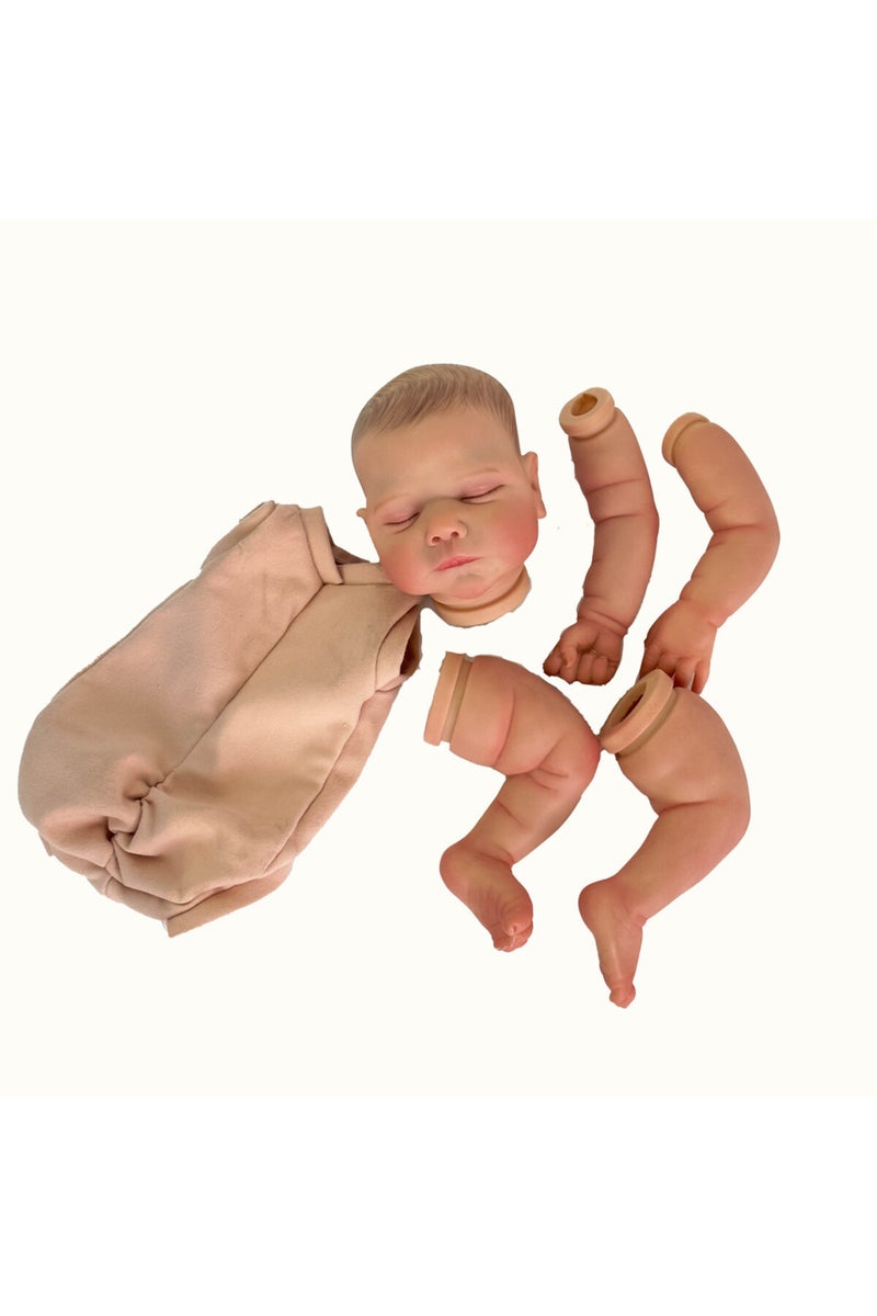 إيروريكس دمية مارلي ريبورن مقاس 19 بوصة مطلية مسبقًا، دمية طفل واقعية للغاية. - Image 5