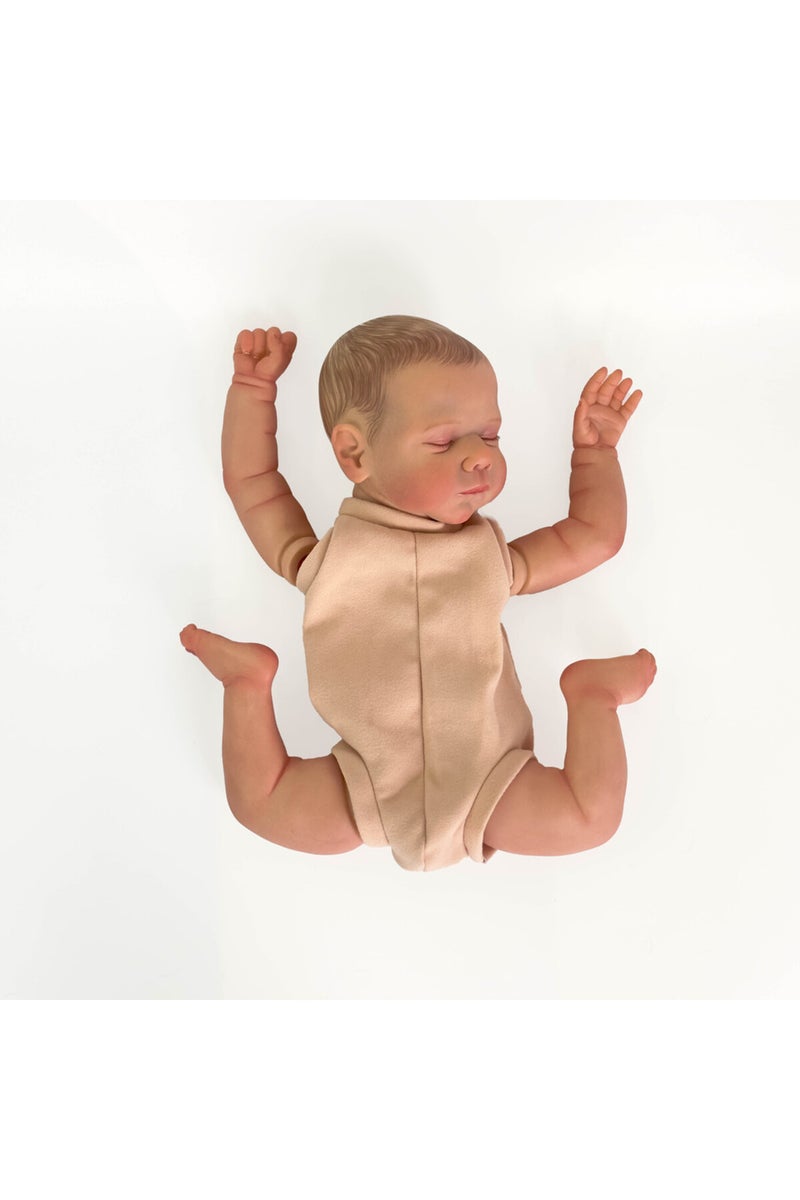 إيروريكس دمية مارلي ريبورن مقاس 19 بوصة مطلية مسبقًا، دمية طفل واقعية للغاية. - Image 3