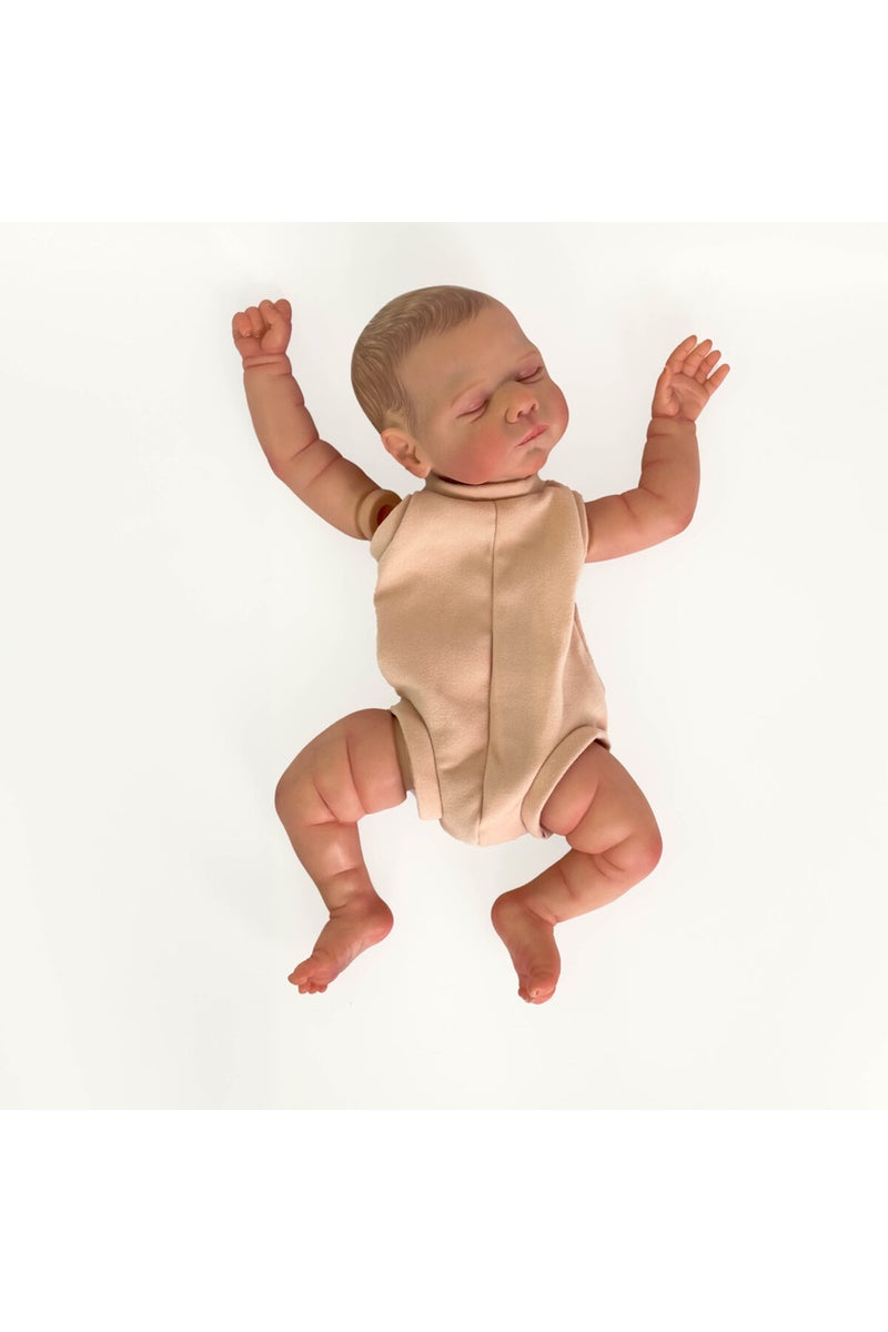 إيروريكس دمية مارلي ريبورن مقاس 19 بوصة مطلية مسبقًا، دمية طفل واقعية للغاية. - Image 2