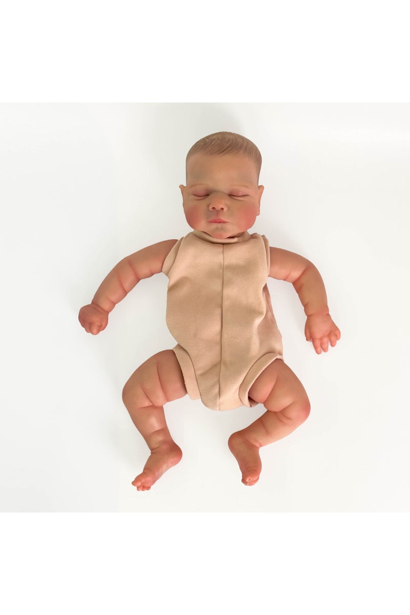 إيروريكس دمية مارلي ريبورن مقاس 19 بوصة مطلية مسبقًا، دمية طفل واقعية للغاية. - Image 1